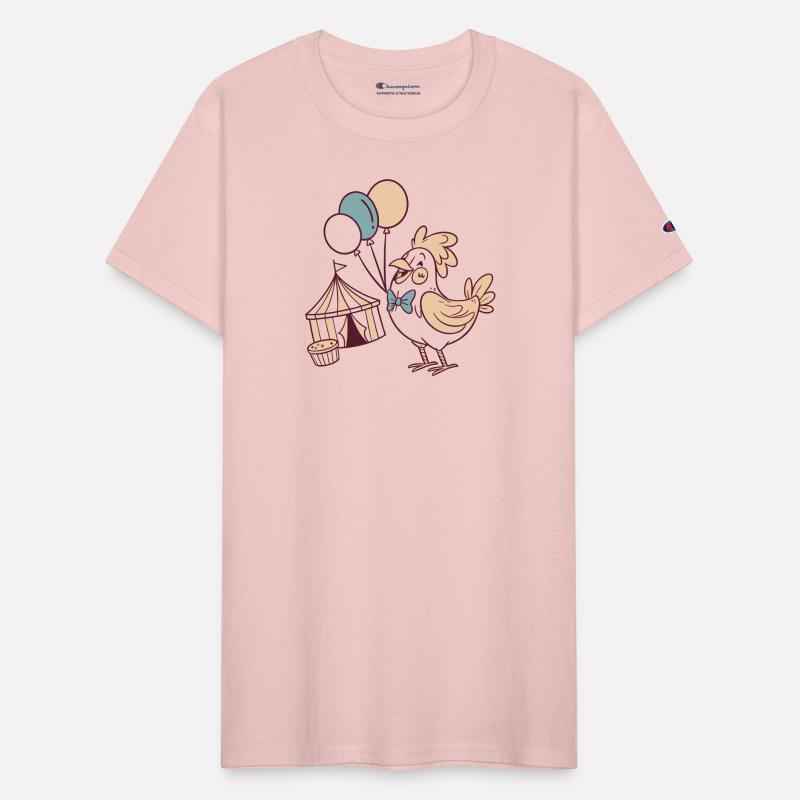 Whimsical Party Bird with Balloons