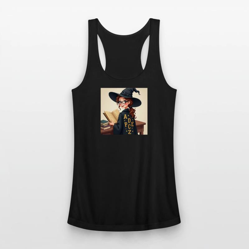 Witch english teacher Reading Illustration