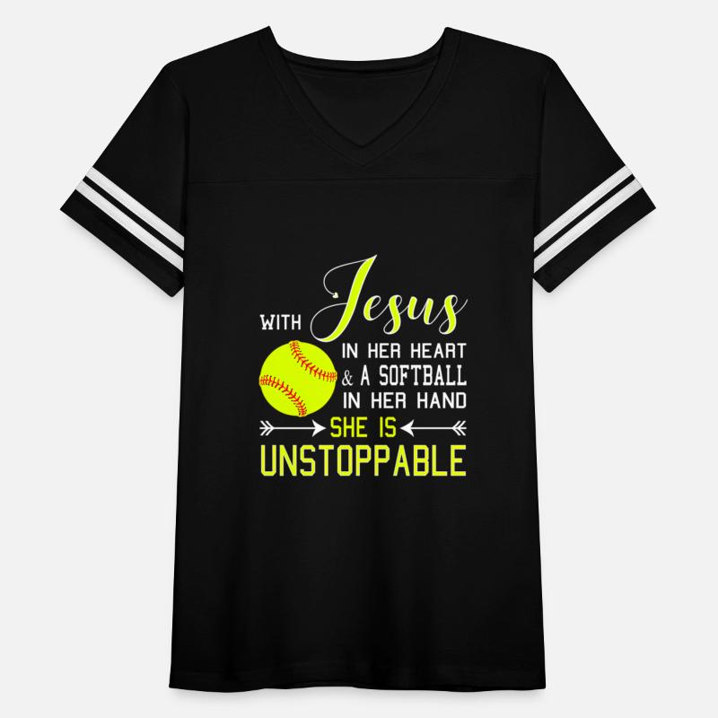 With Jesus In Her Heart A Softball Hand She Is