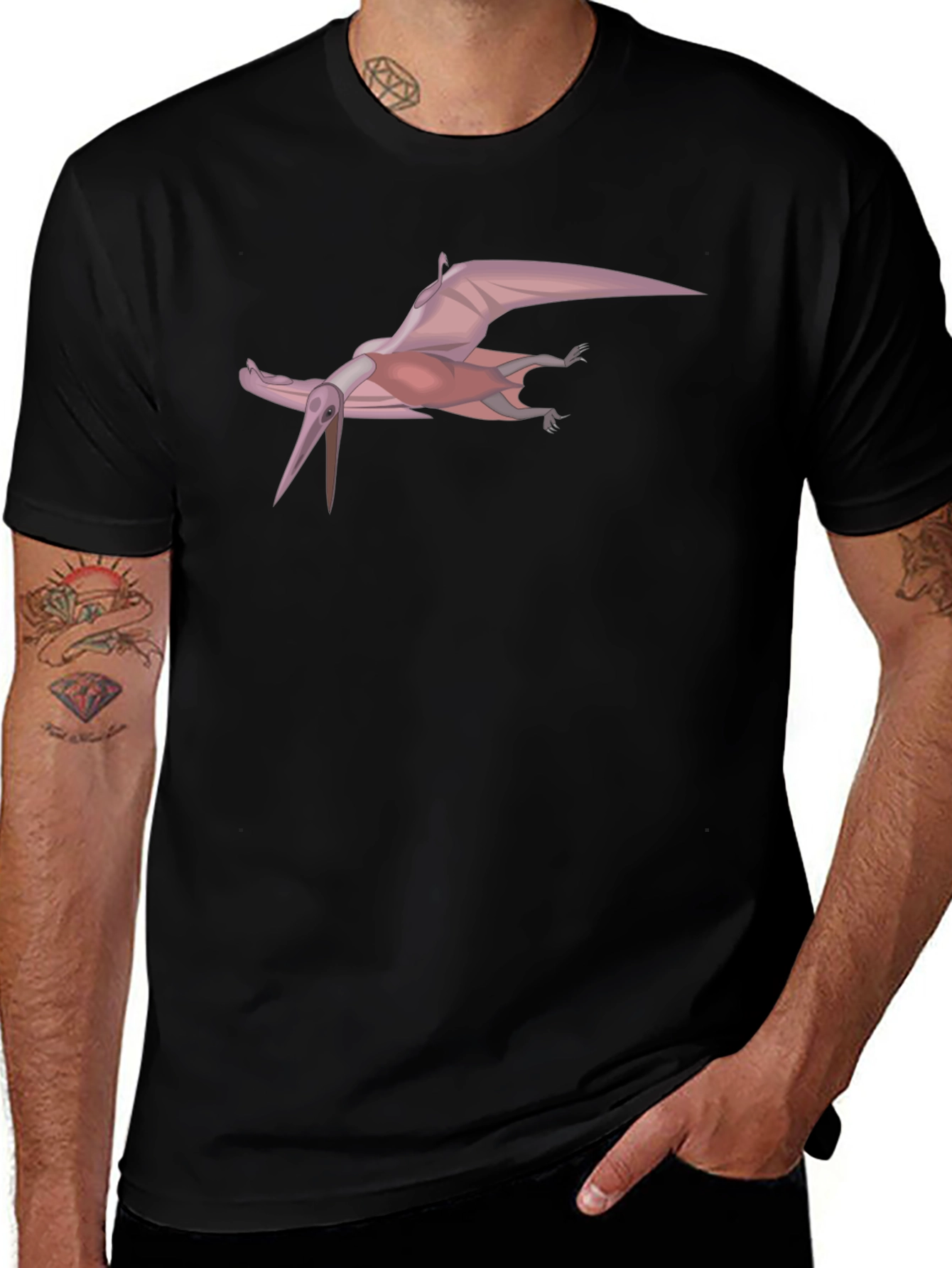 Pterodactyl Graphic Tee - Classic Black T-Shirt