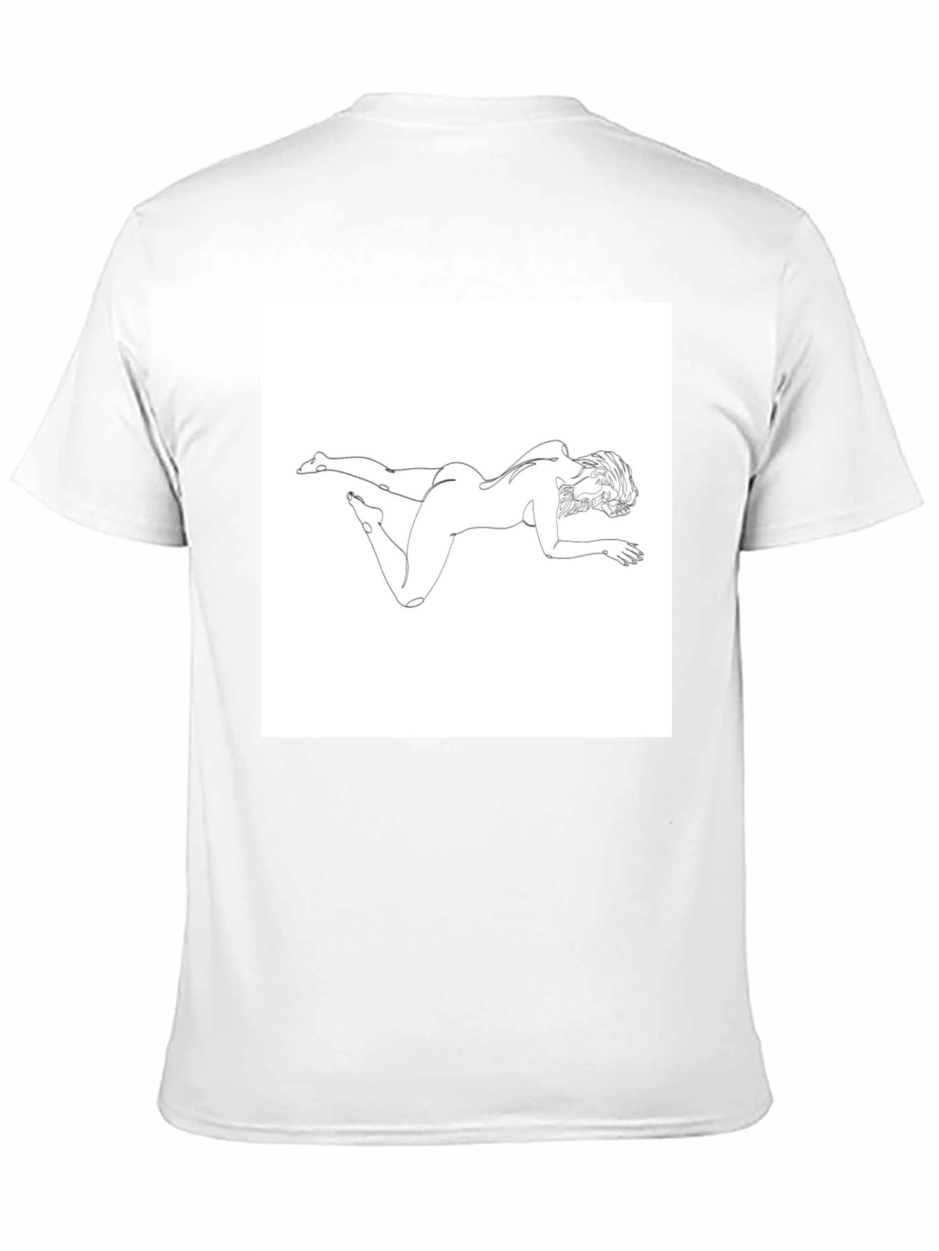 Abstract Woman Line Art Graphic Tee
