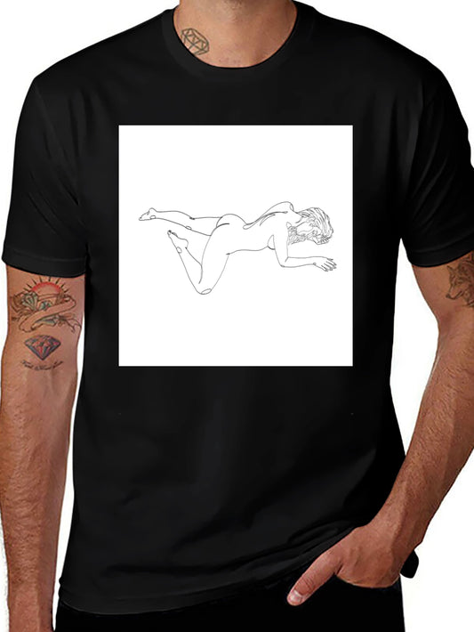 Abstract Woman Line Art Graphic Tee