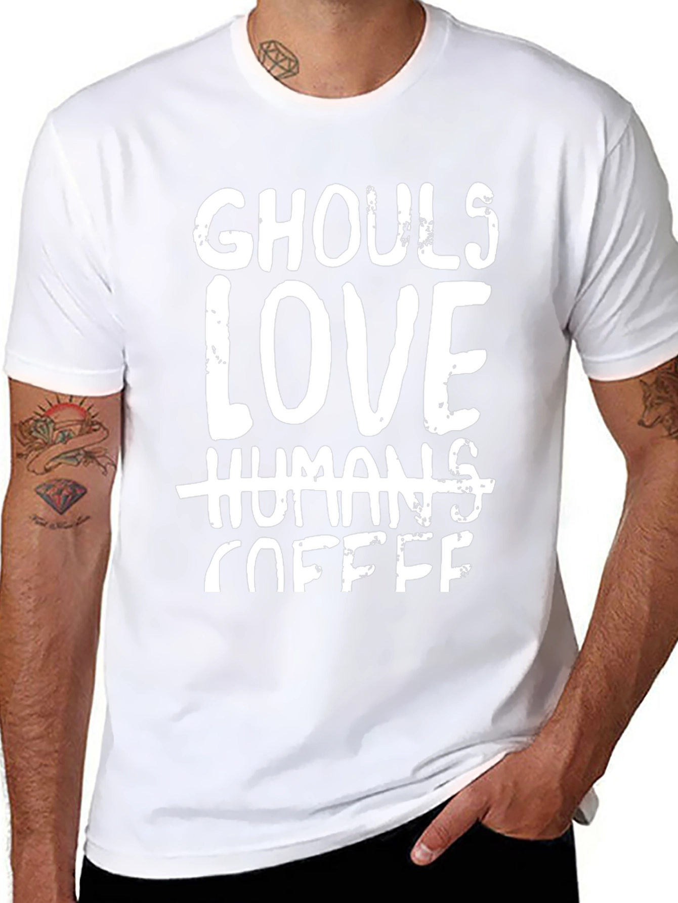 Ghouls Love Coffee T-Shirt - Funny Halloween Tee
