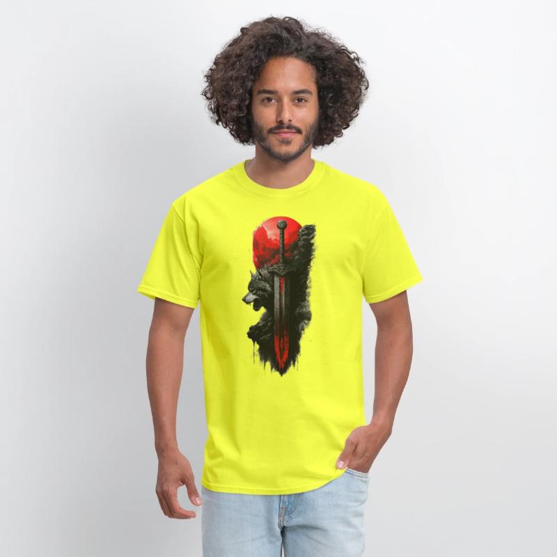 Wolf King's Blade: Untamed Power Tee!