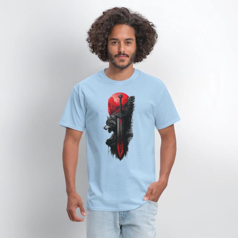 Wolf King's Blade: Untamed Power Tee!