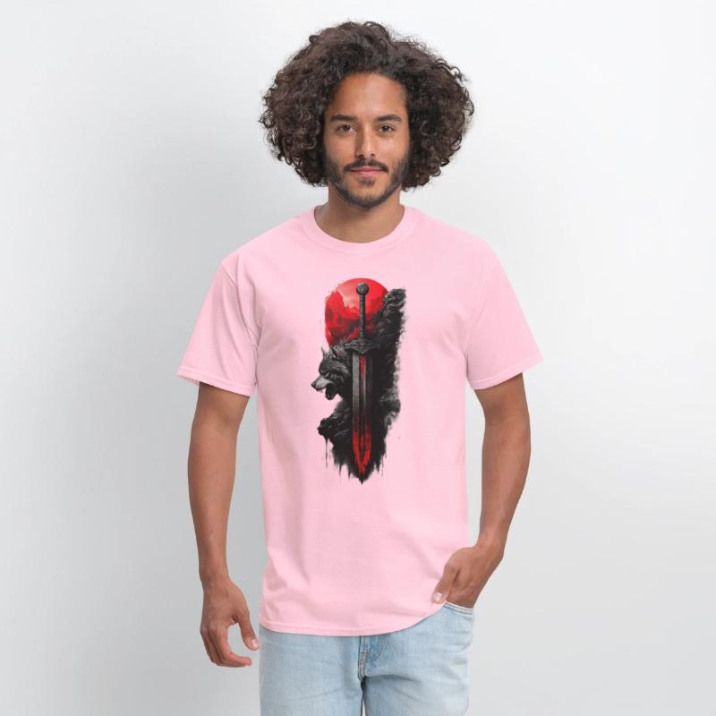 Wolf King's Blade: Untamed Power Tee!