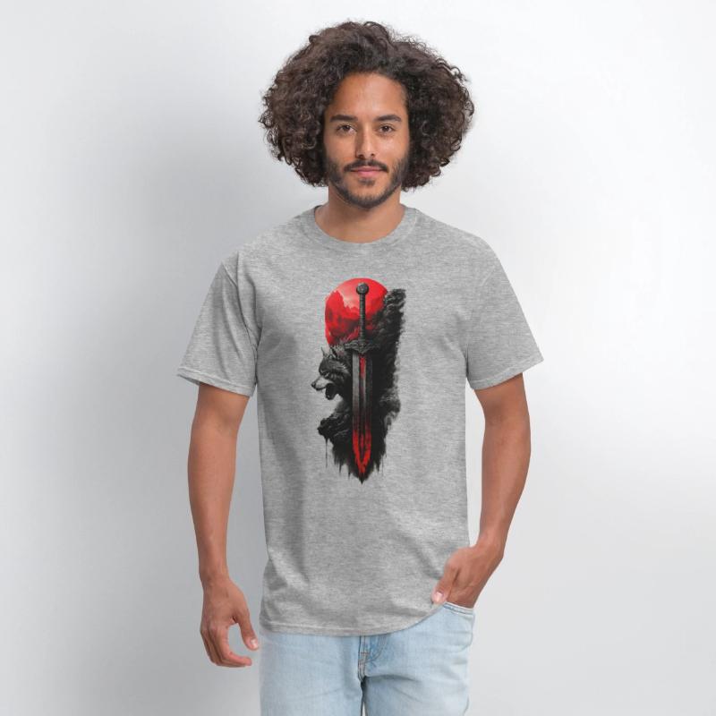 Wolf King's Blade: Untamed Power Tee!