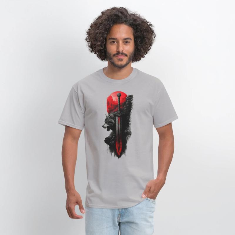 Wolf King's Blade: Untamed Power Tee!
