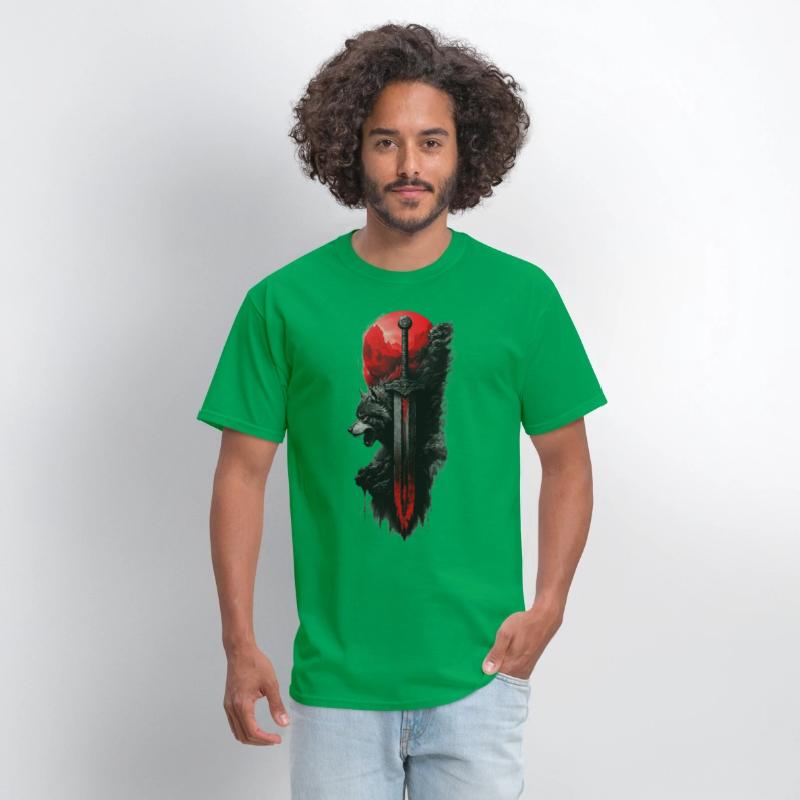 Wolf King's Blade: Untamed Power Tee!