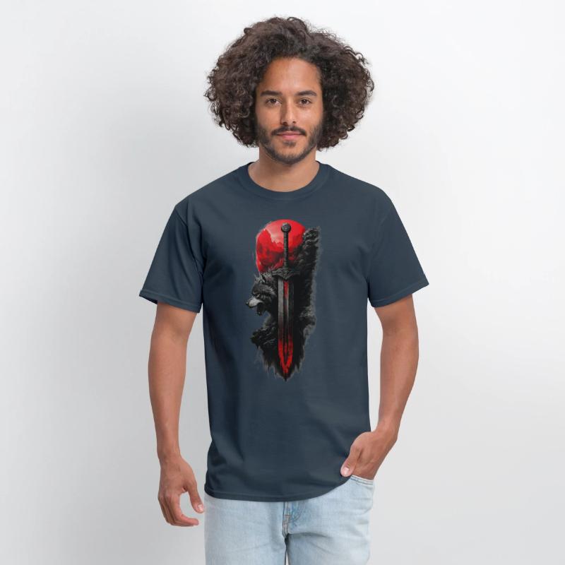 Wolf King's Blade: Untamed Power Tee!