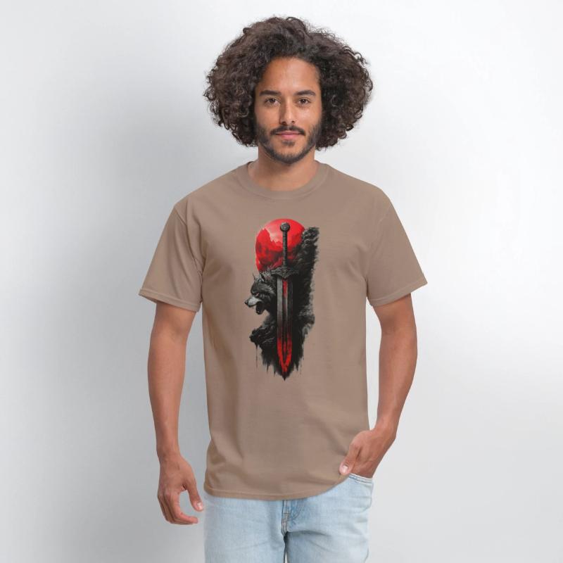 Wolf King's Blade: Untamed Power Tee!