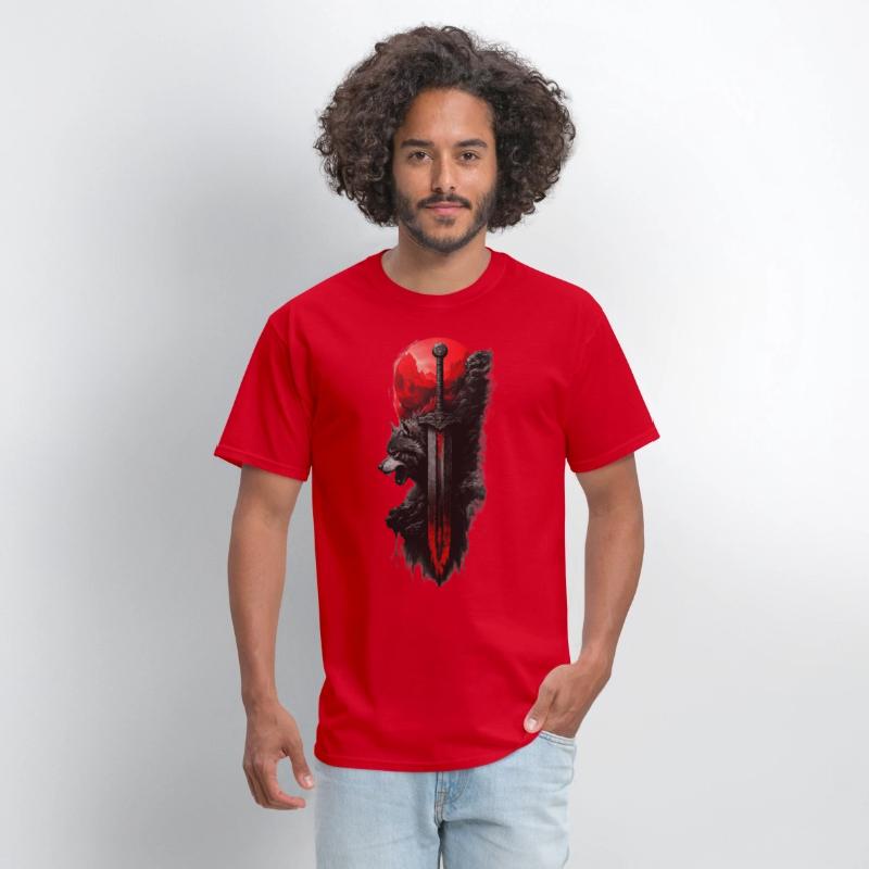Wolf King's Blade: Untamed Power Tee!