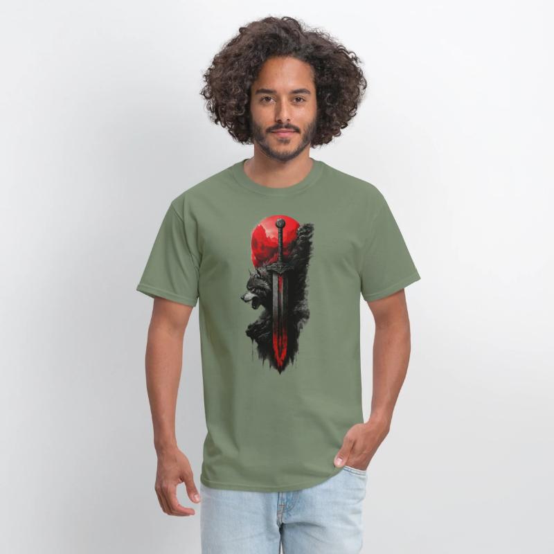 Wolf King's Blade: Untamed Power Tee!