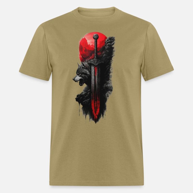 Wolf King's Blade: Untamed Power Tee!