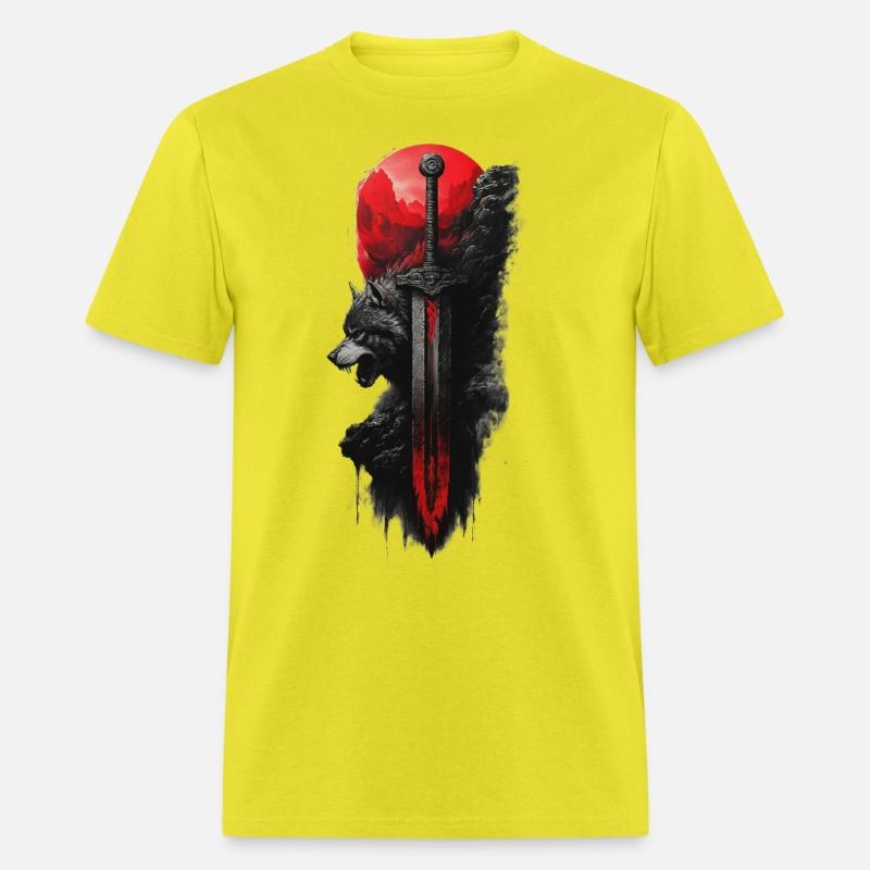 Wolf King's Blade: Untamed Power Tee!