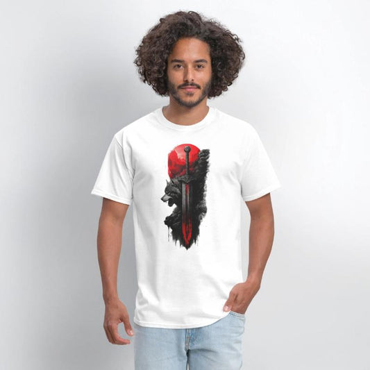 Wolf King's Blade: Untamed Power Tee!