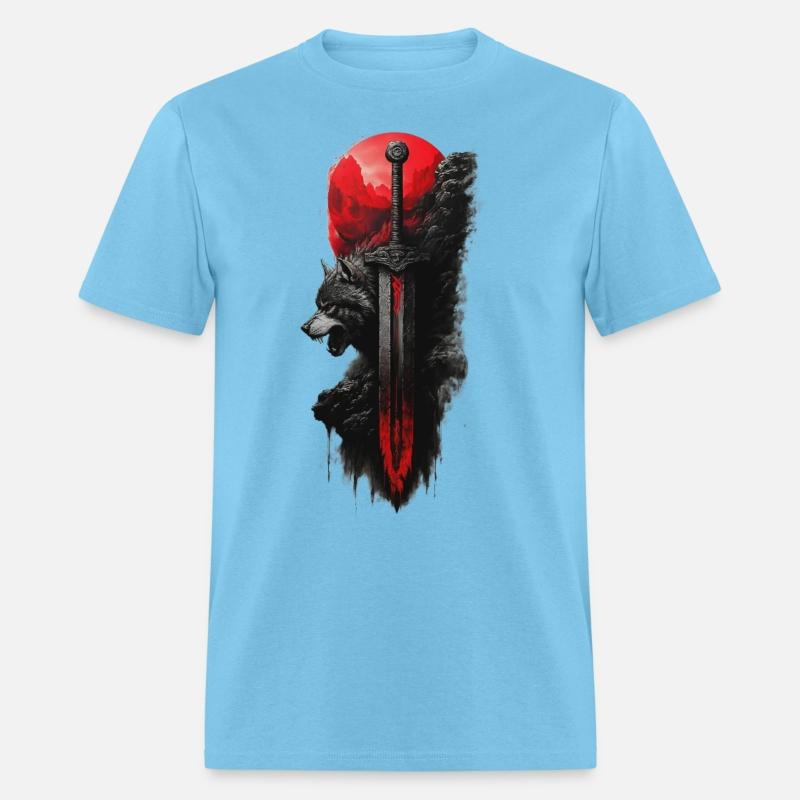 Wolf King's Blade: Untamed Power Tee!