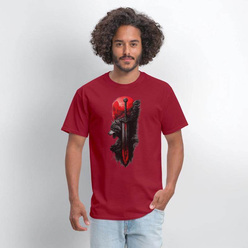 Wolf King's Blade: Untamed Power Tee!