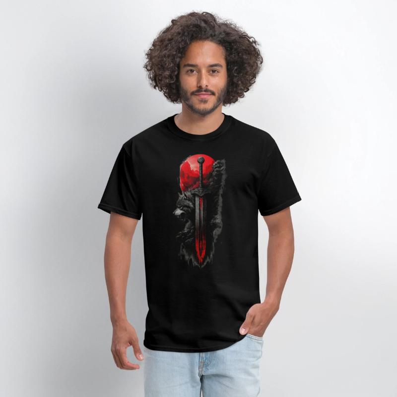 Wolf King's Blade: Untamed Power Tee!
