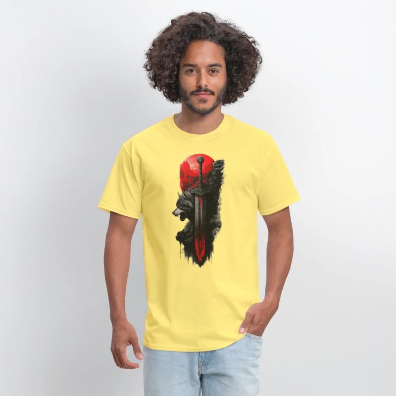 Wolf King's Blade: Untamed Power Tee!