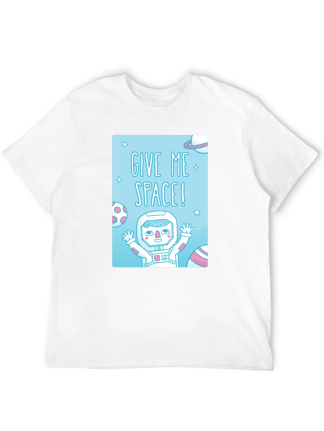 Give Me Space Graphic T-Shirt - Black Cotton Tee