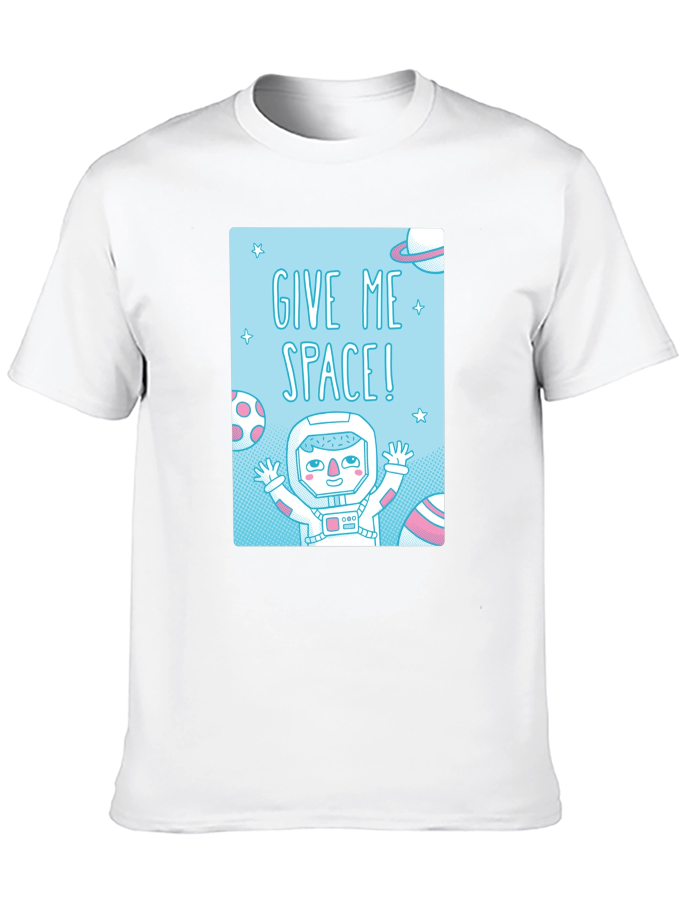 Give Me Space Graphic T-Shirt - Black Cotton Tee