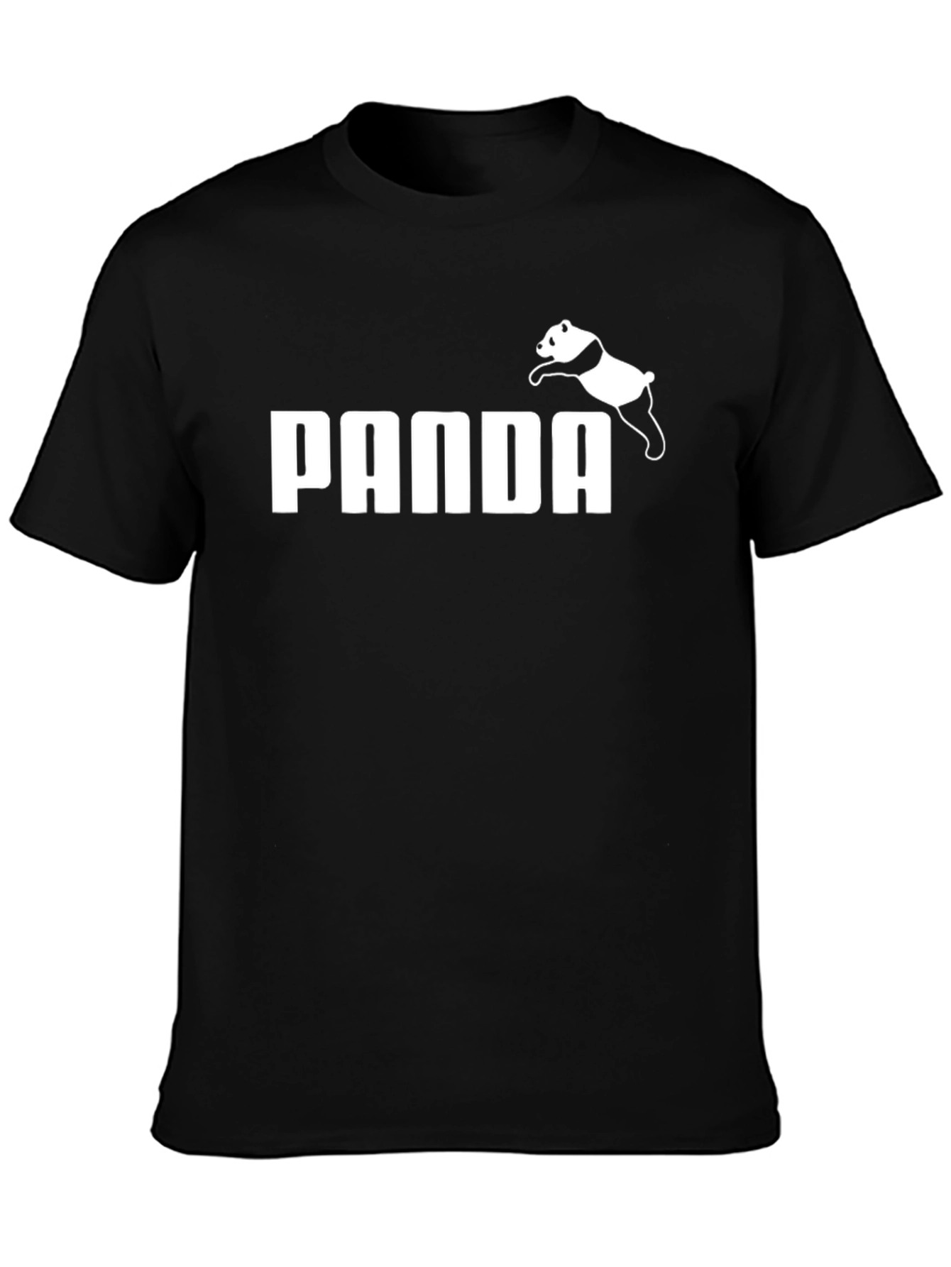 PANDA Tee: Funny Animal Design Short Sleeve