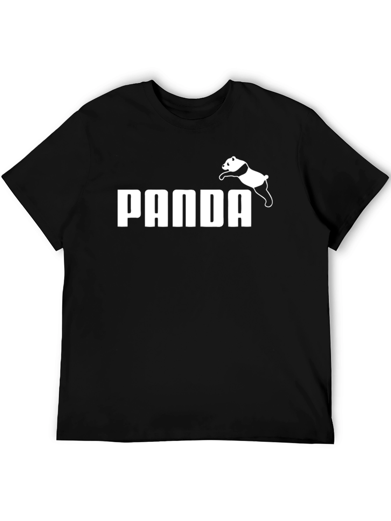 PANDA Tee: Funny Animal Design Short Sleeve