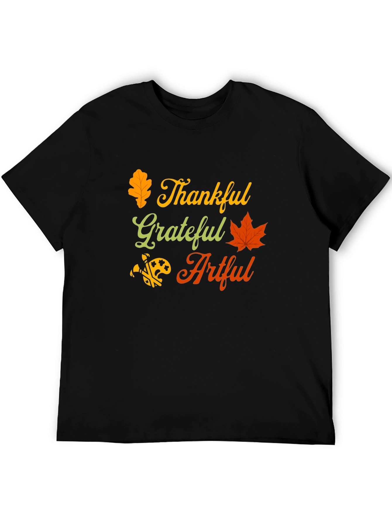 Thankful Grateful Artful Fall T-Shirt