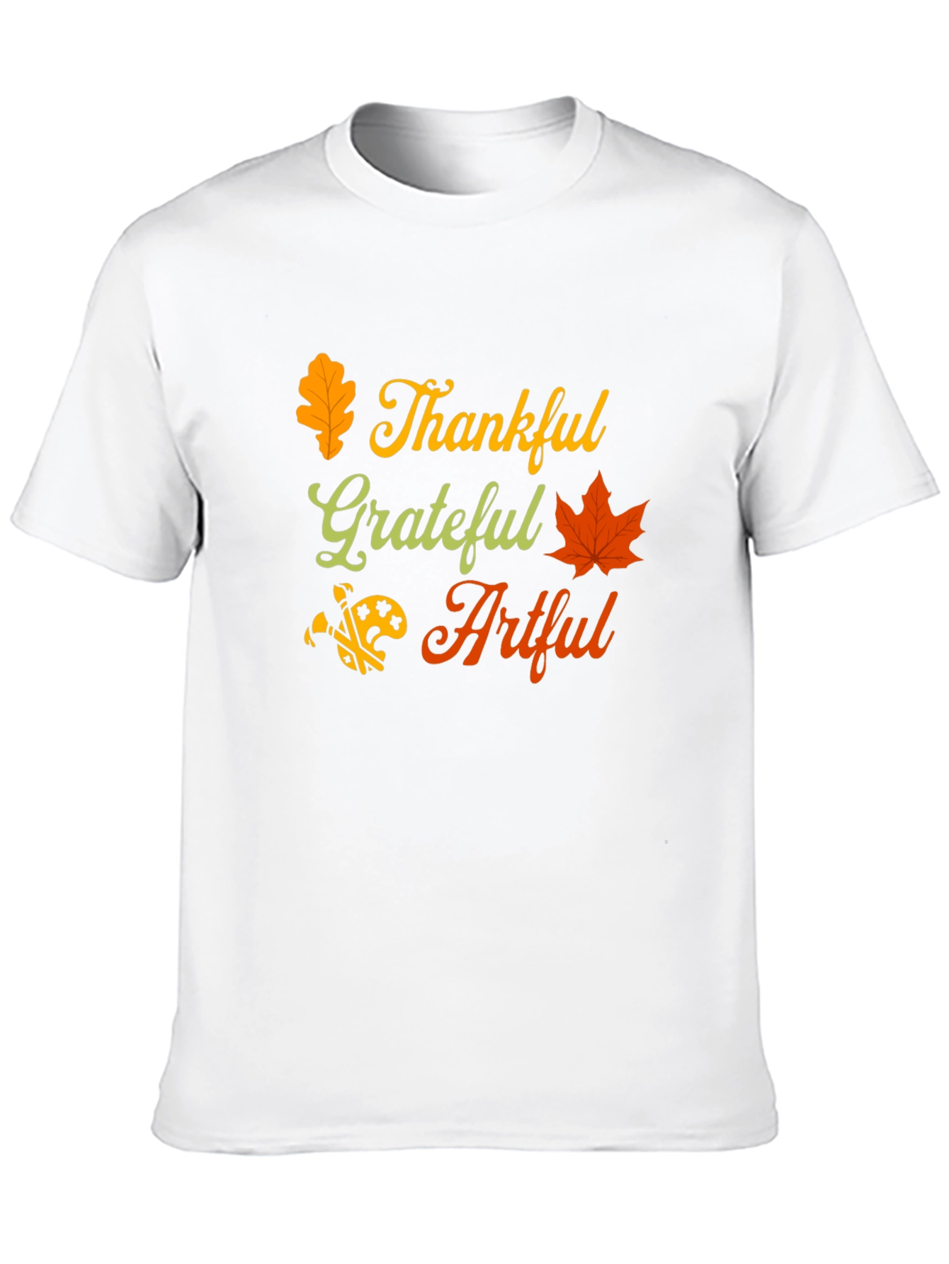 Thankful Grateful Artful Fall T-Shirt