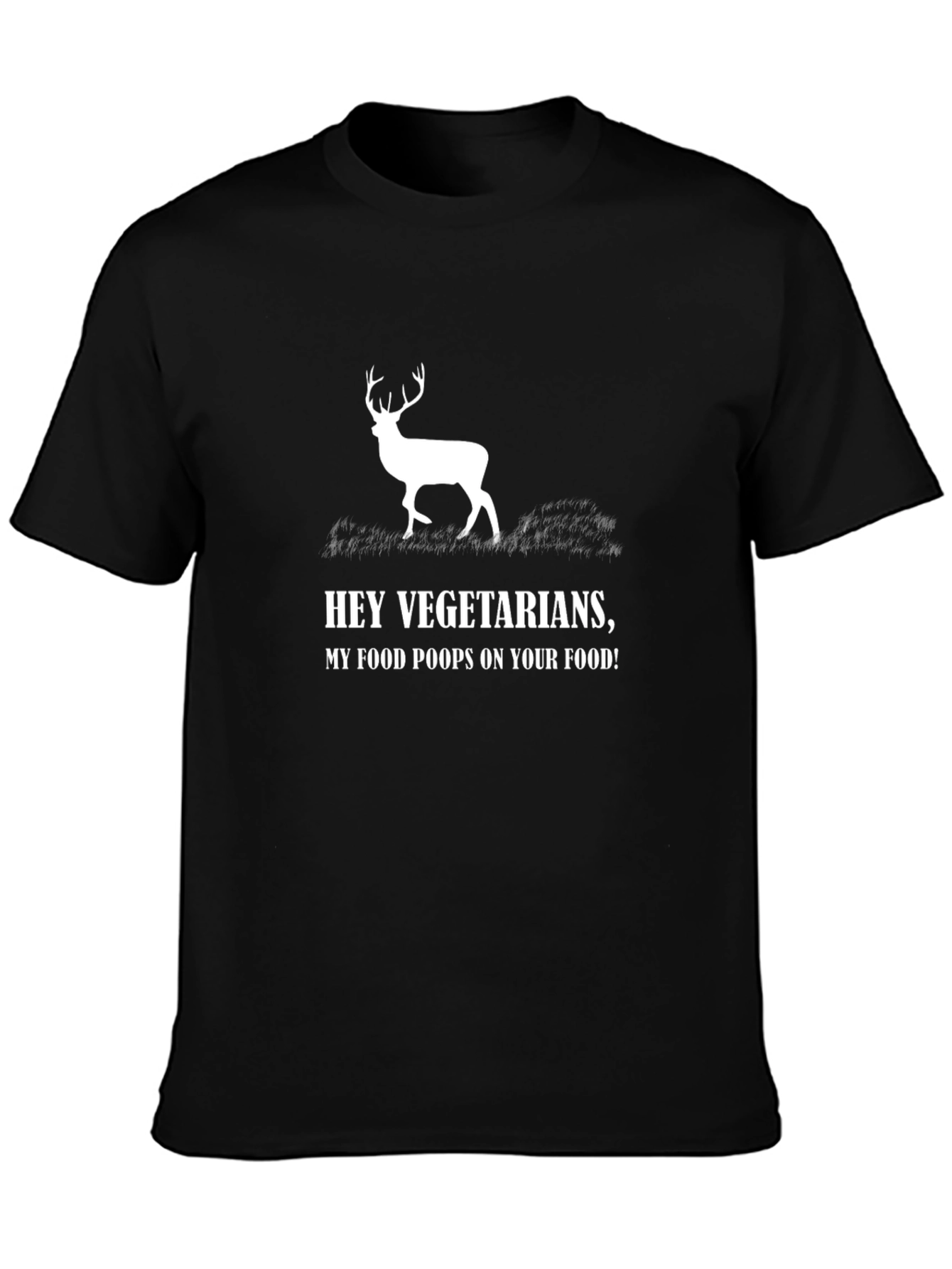 Funny Vegetarian Hunting Graphic T-Shirt