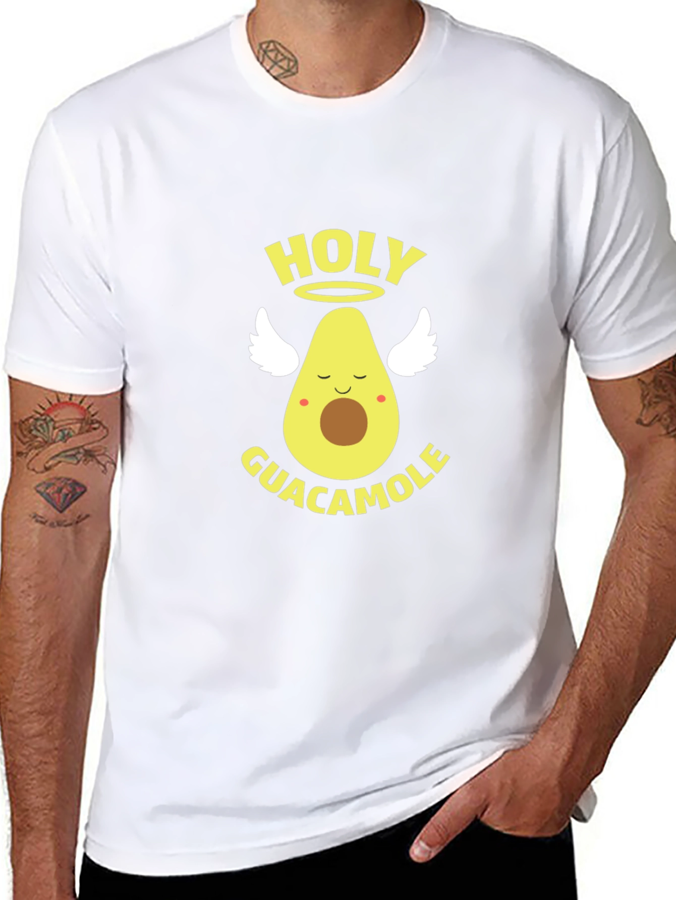 Holy Guacamole Black Graphic T-Shirt