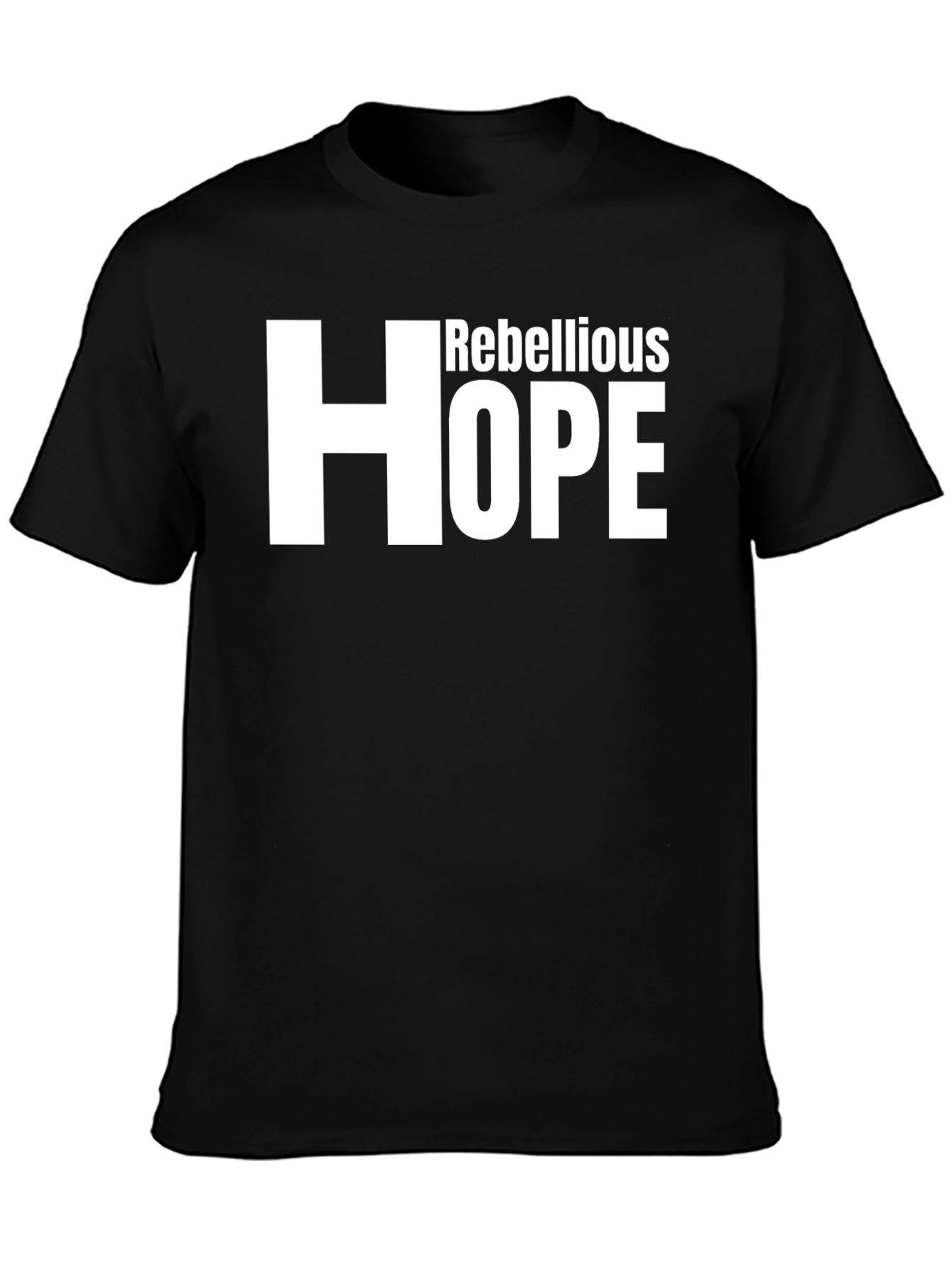 Rebellious Hope Graphic Tee - Mens Fashion