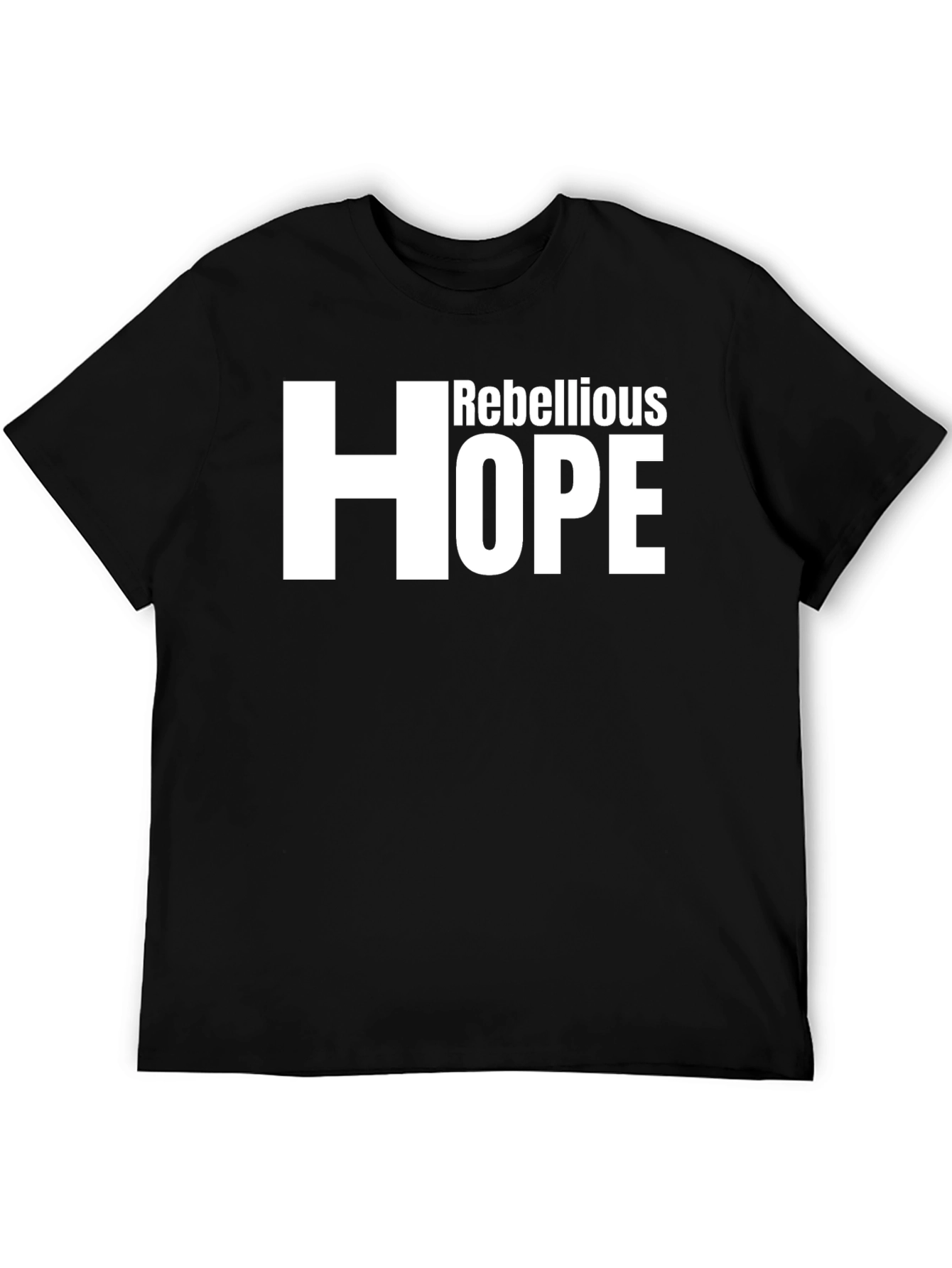 Rebellious Hope Graphic Tee - Mens Fashion