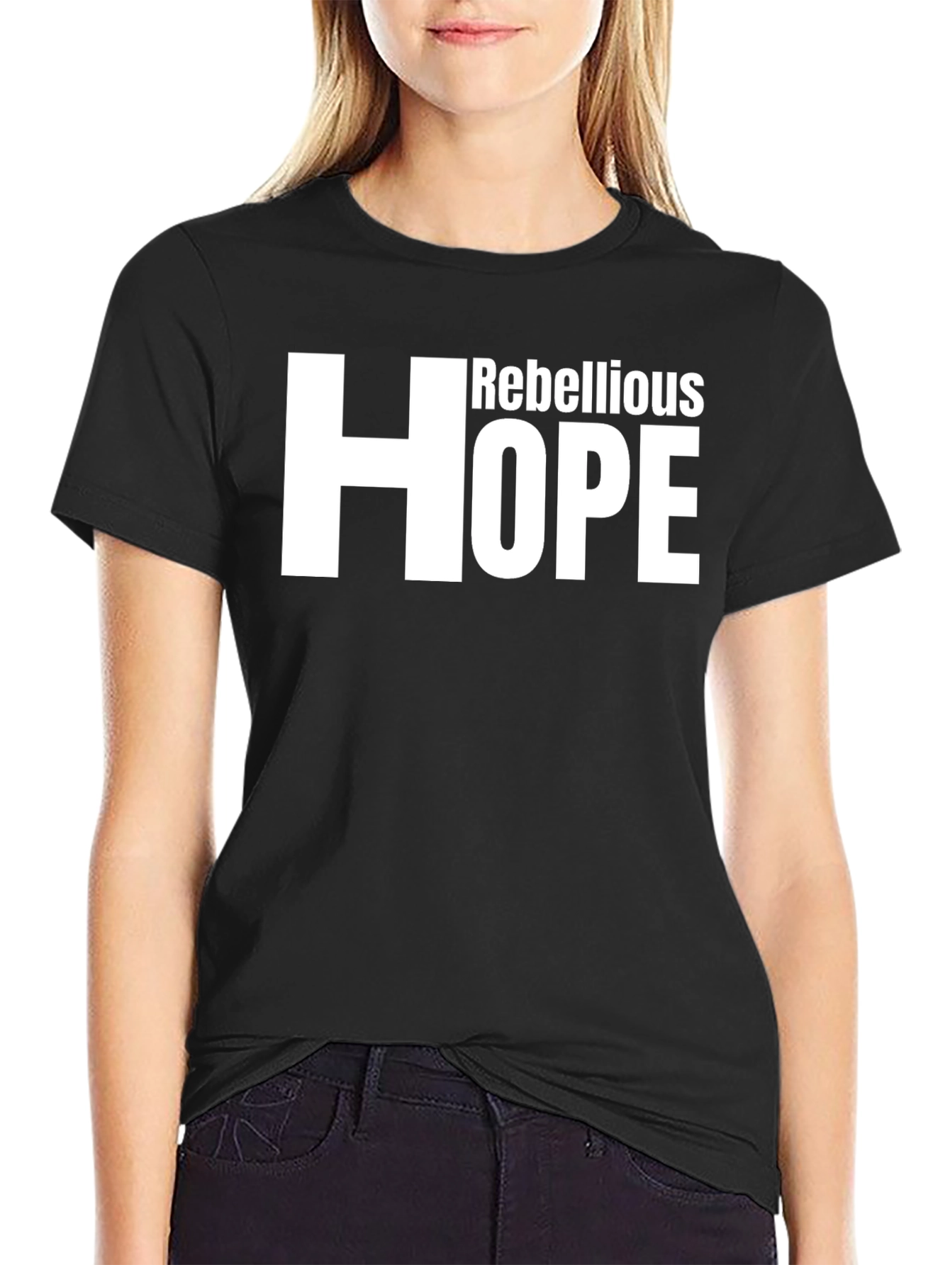 Rebellious Hope Graphic Tee - Mens Fashion