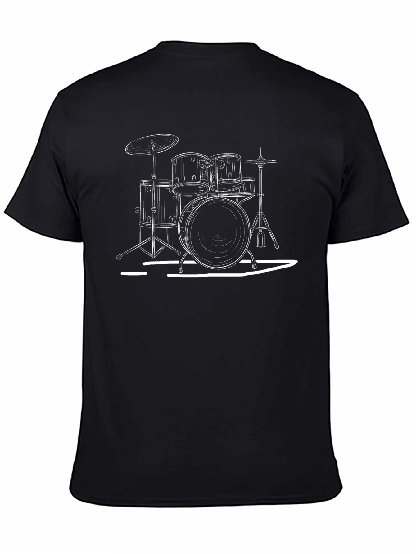 Drum Kit Graphic T-Shirt - Musician Tee