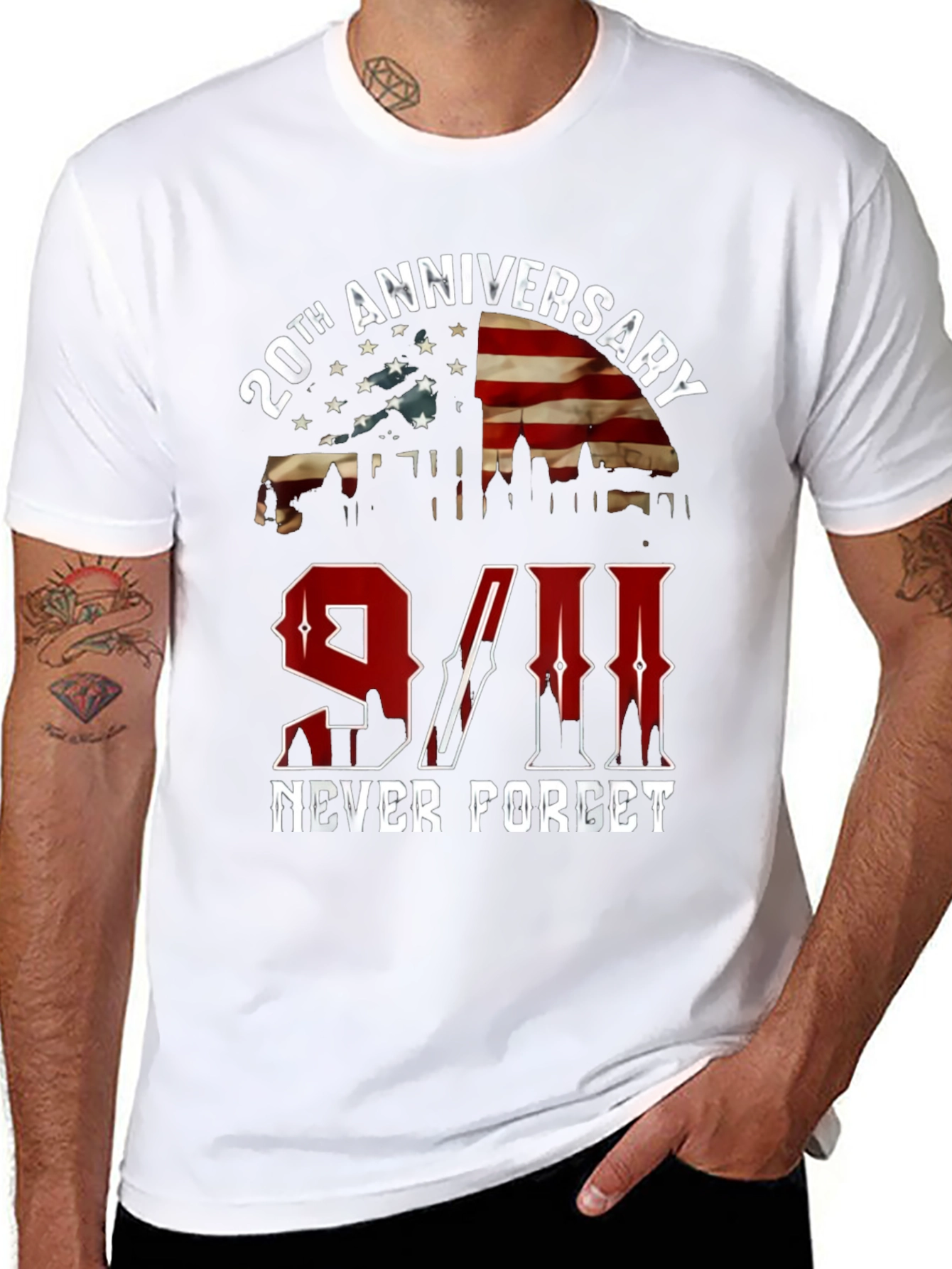 9/11 20th Anniversary Never Forget T-Shirt