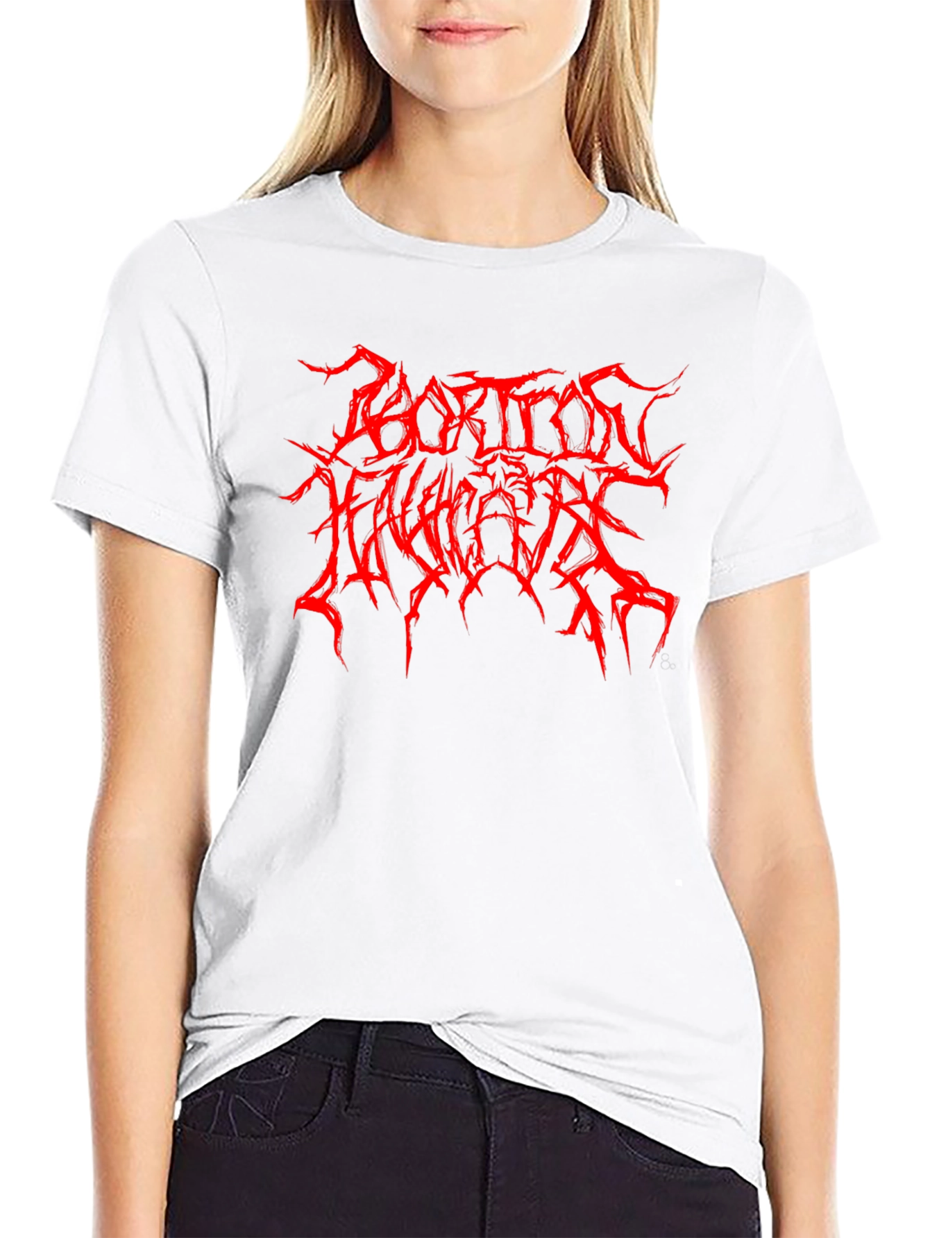 Abortion Holocaust Graphic Print Black T-Shirt