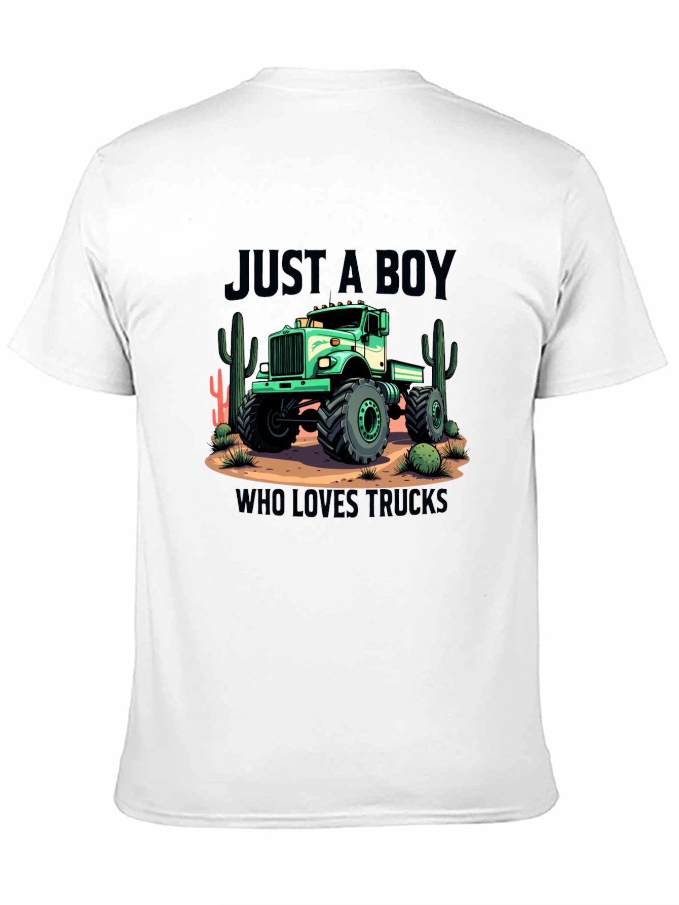 Boy Who Loves Trucks Graphic T-Shirt