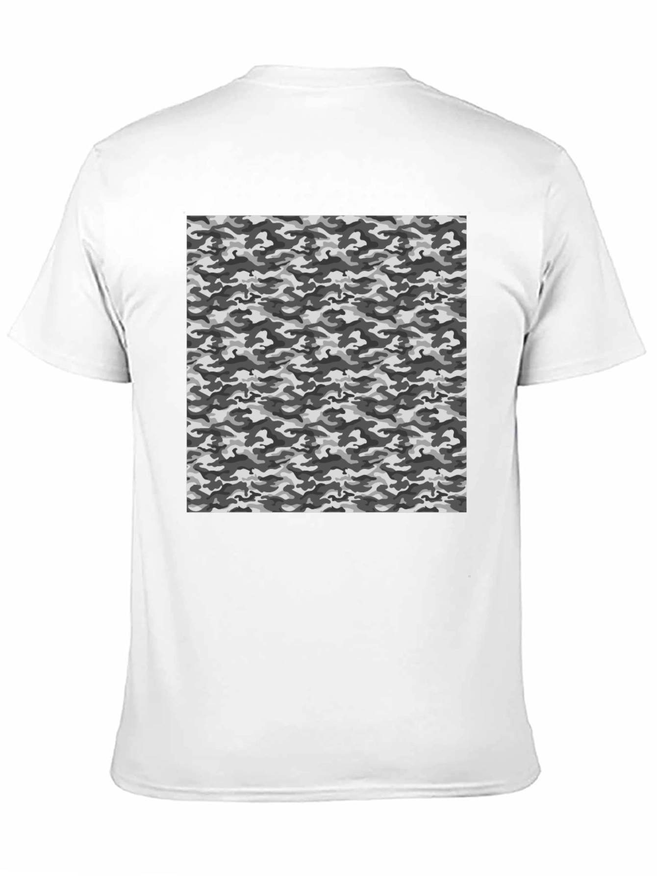 Urban Camo Print Black T-Shirt
