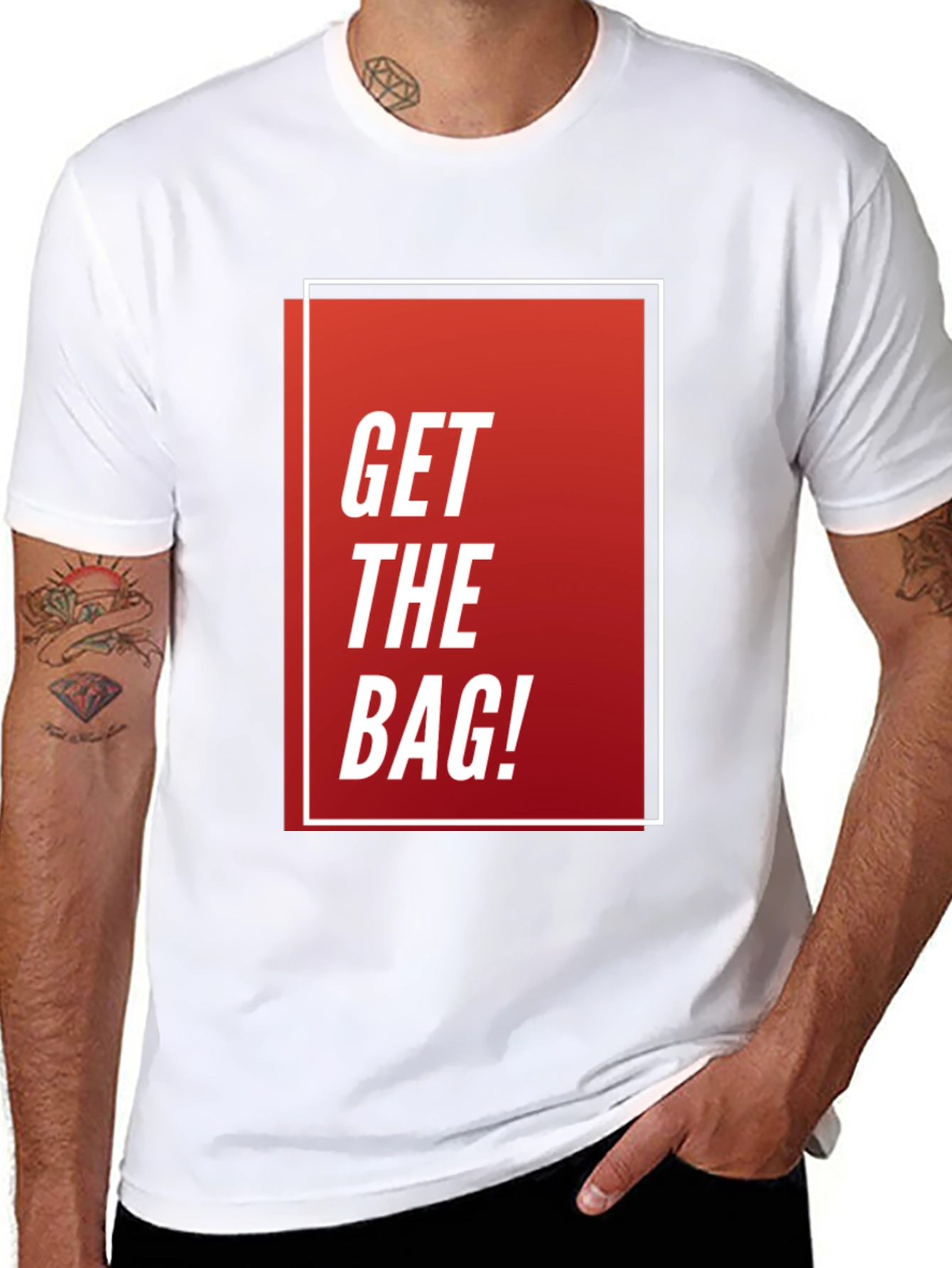 Get The Bag Graphic Tee - Stylish Mens T-Shirt