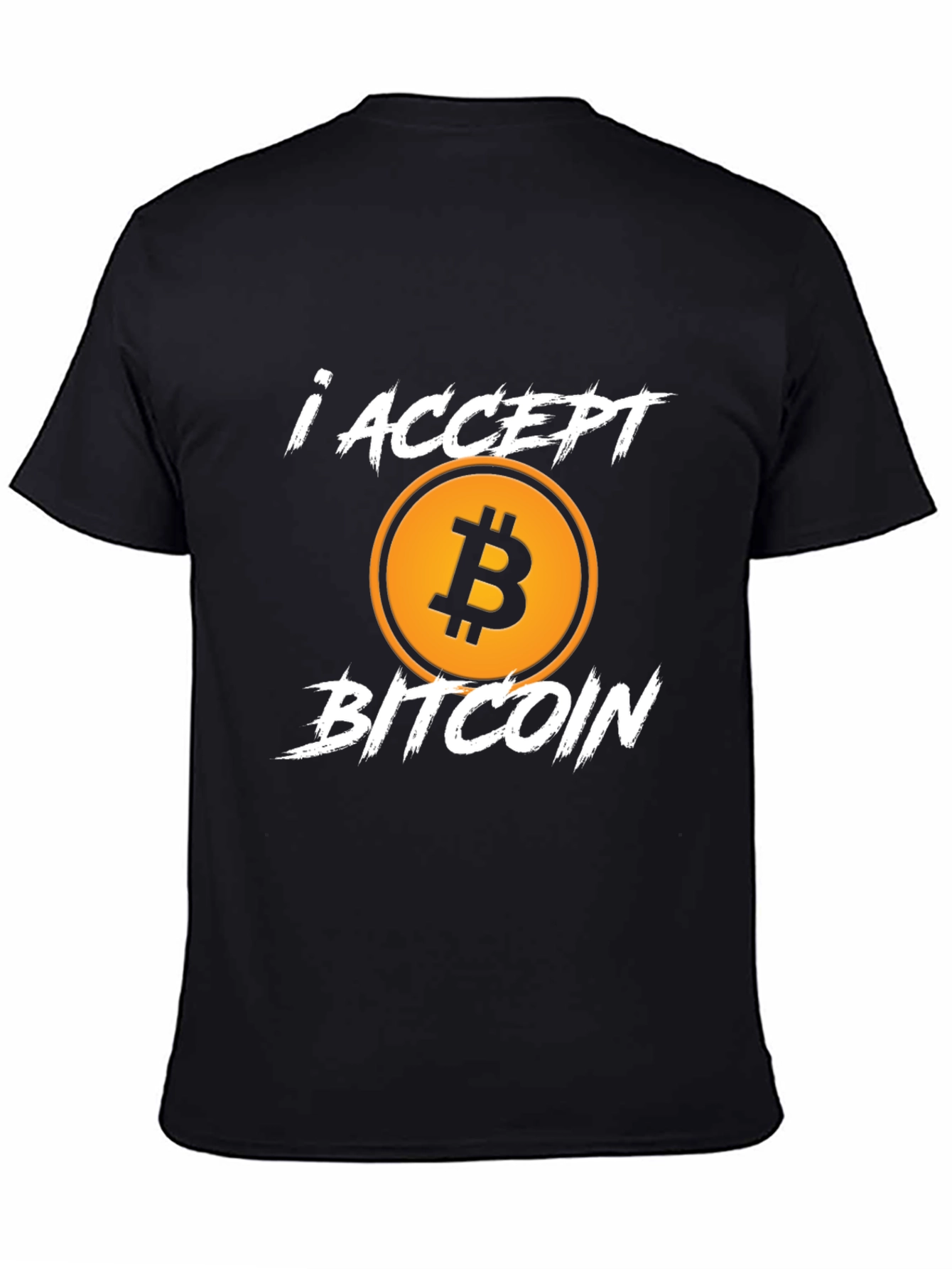 I Accept Bitcoin Graphic Tee - Crypto Currency T-Shirt