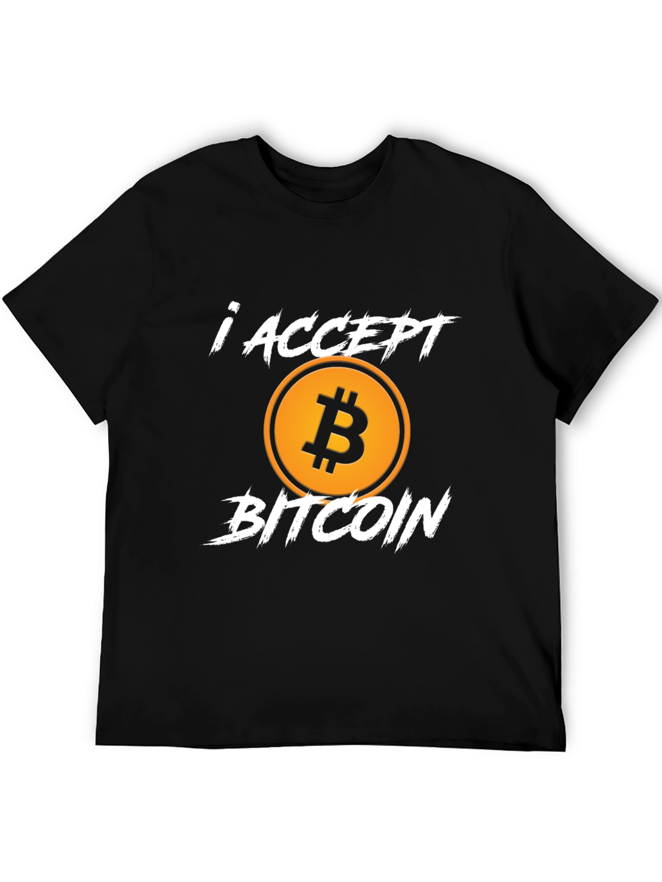 I Accept Bitcoin Graphic Tee - Crypto Currency T-Shirt
