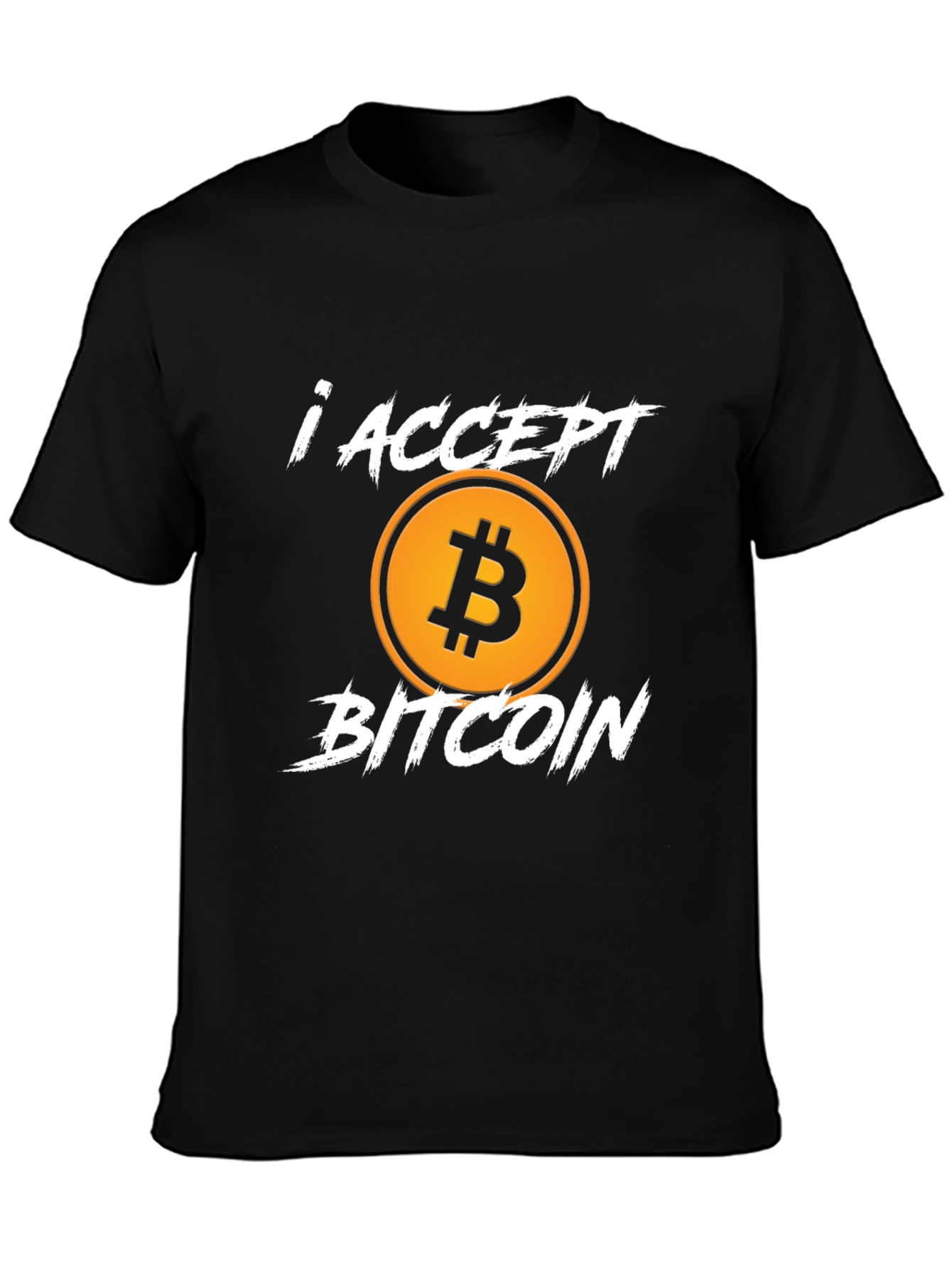 I Accept Bitcoin Graphic Tee - Crypto Currency T-Shirt