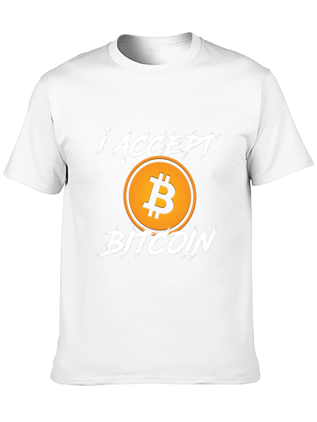 I Accept Bitcoin Graphic Tee - Crypto Currency T-Shirt