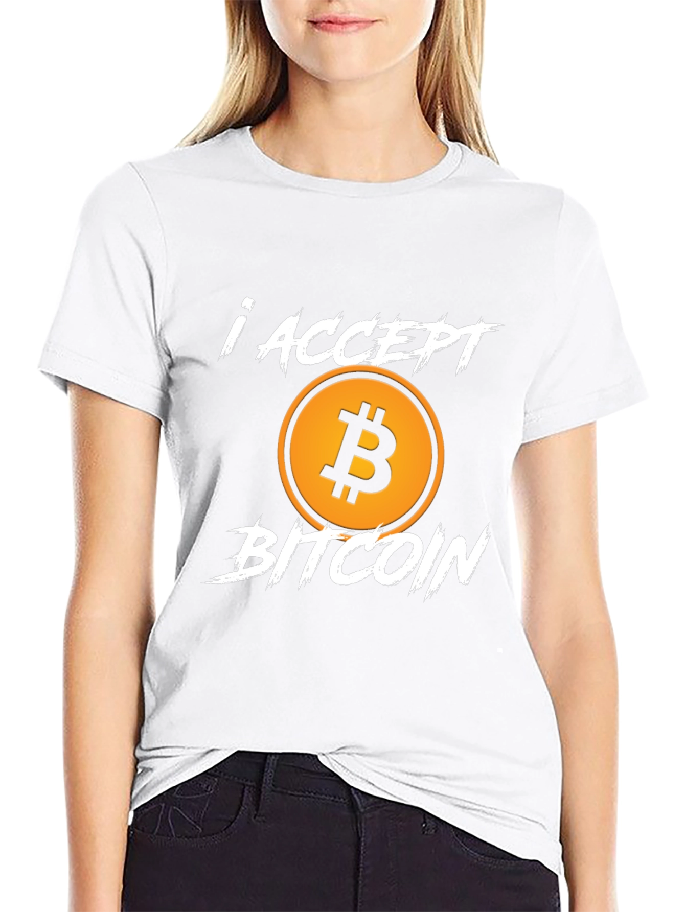 I Accept Bitcoin Graphic Tee - Crypto Currency T-Shirt