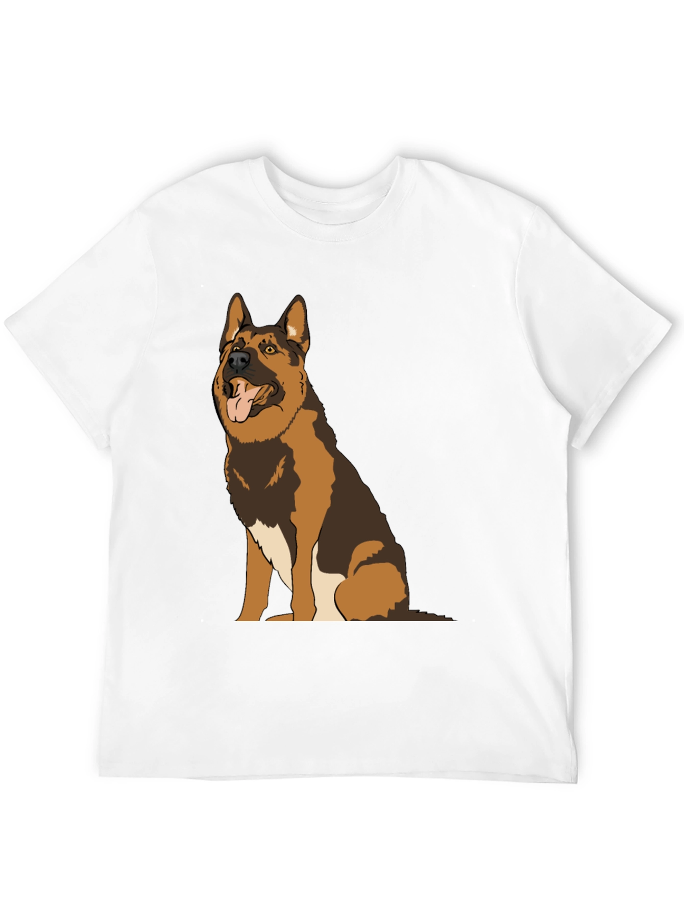 German Shepherd Dog Graphic Tee - Unisex Black T-Shirt