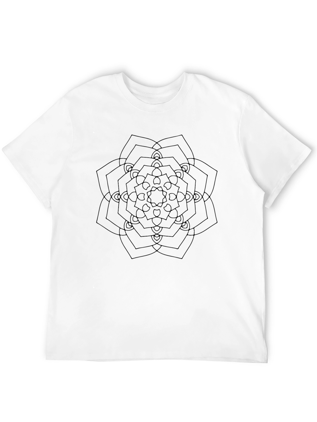 Geometric Mandala T-Shirt - Minimalist Design