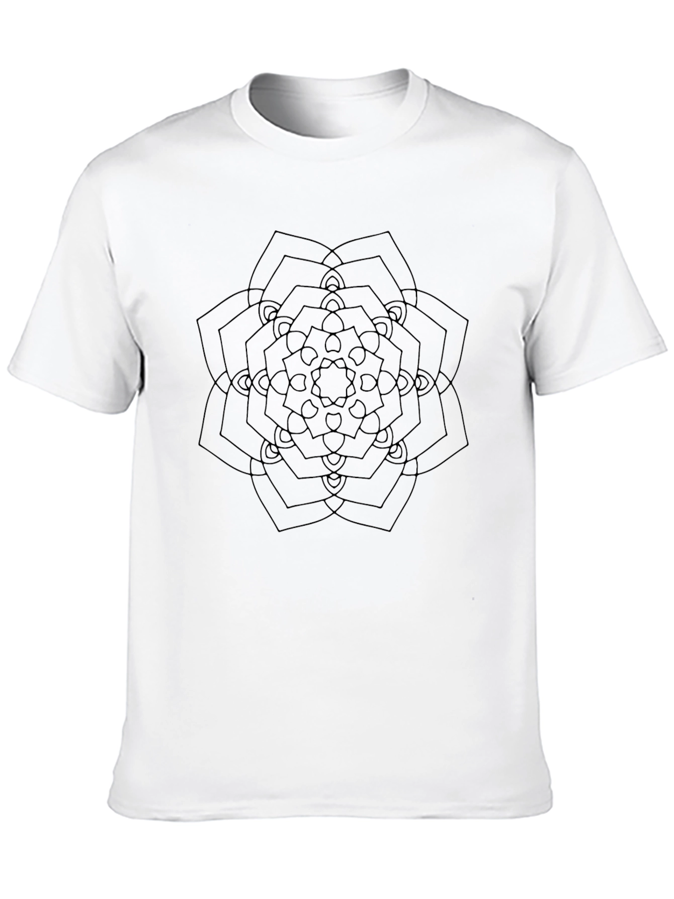 Geometric Mandala T-Shirt - Minimalist Design