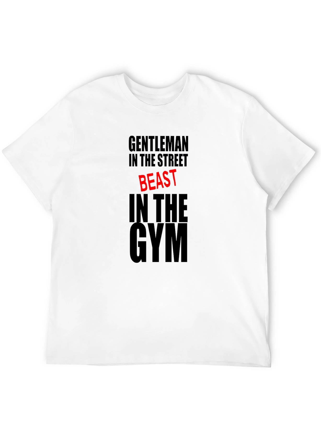 Gentleman Beast Gym T-Shirt - Black Cotton Blend